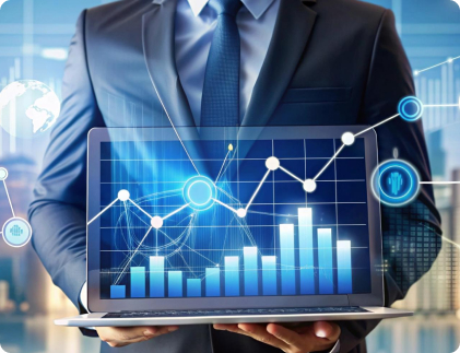 Client consulting with financial advisor